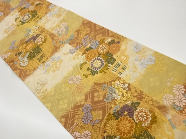 JAPANESE KIMONO / KARORI HANABISHI / FENCE / CHRYSANTHEMUM / AUTUMN GR